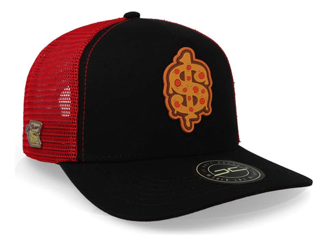 Gorra Jc Hats Jc Pizza 1672 Curve Mesh Negro Unitalla