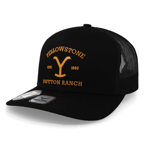 Gorra Ranch & Corral Yellowstone 11 Yw11 Negro Unitalla
