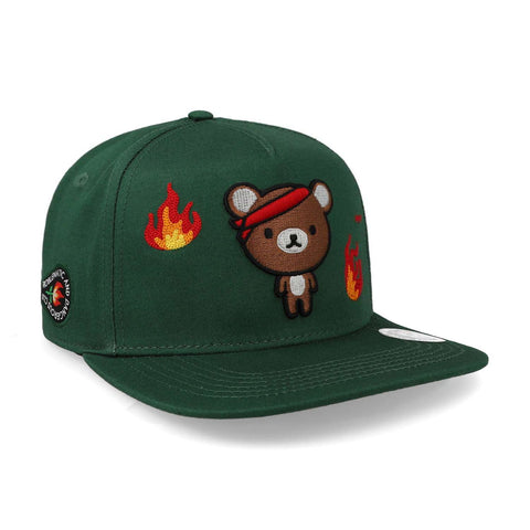 Gorra Problematic Chiquete Oso Snapback Verde Unitalla