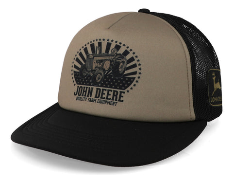 Gorra John Deere Logo Olive And Black Lp83260 Mesh Negro Uni