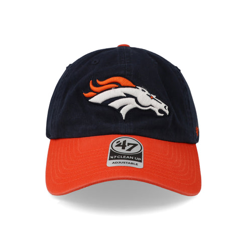 Gorra '47 NFL Broncos Two Tone Clean Up Azul Marino Unitalla