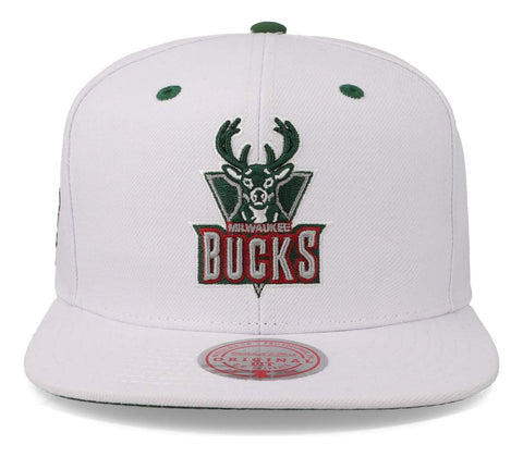 Gorra Mitchell & Ness Nba Bucks Milwaukee Blanco Unitalla