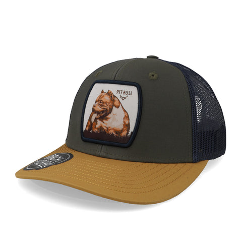 Gorra Ranch & Corral Dog Breeds Pitbull Gris Unitalla