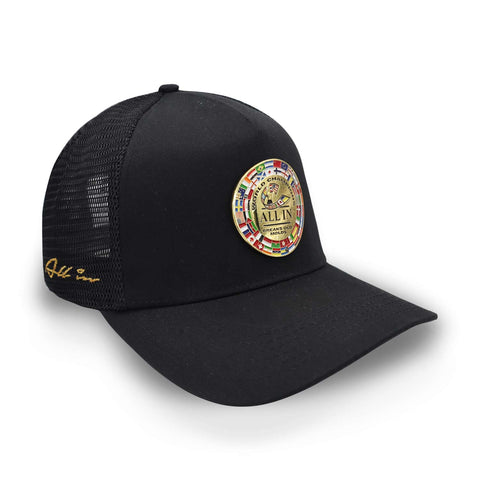 Gorra All In Uppercut Negro Trucker Unitalla