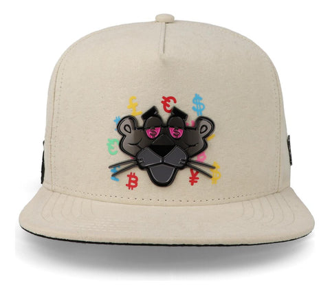 Gorra Cash Only Pantera Negro Full Blanca Unitalla