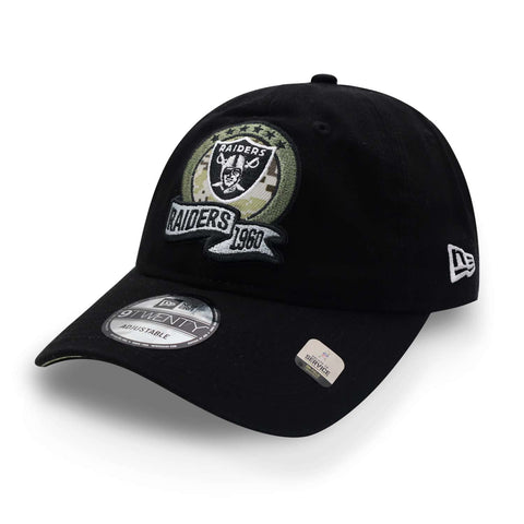 Gorra New Era 9 Twenty NFL Raiders Salute Service 22 Negro