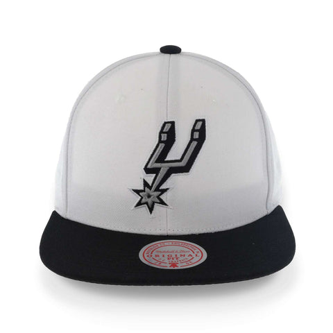 Gorra Mitchell & Ness NBA Core Basic Spurs White Black Uni