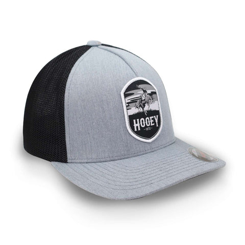 Gorra Hooey 5 Panel Flexfit With Patch Gris Cerrada