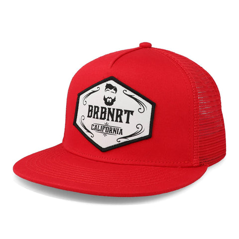 Gorra Barba Norteña Origen California Rojo Vivo Unitalla