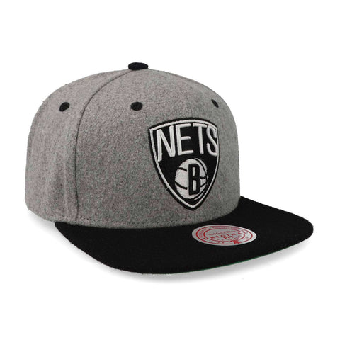 Gorra Mitchell & Ness NBA Melton Patch Snap Nets Gris Uni