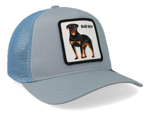 Gorra Goorin Bros 101-0990 Slate Bad Boy Trucker Azul Claro