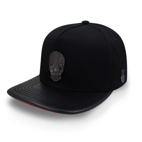 Gorra Cash Only Skull Cotton Negro Snap Unitalla