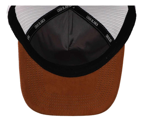 Gorra Cara Blanca Cb07 Cow Visor Suede Trucker Gris Unitalla
