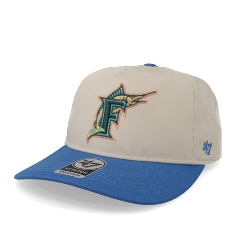 Gorra '47 MLB Marlins Sure Shot Hitch Crema/Azul Unitalla