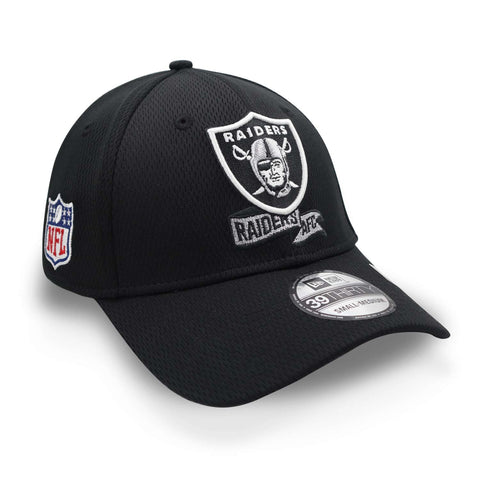 Gorra New Era 39 Thirty NFL Raiders Sideline Coach Negro