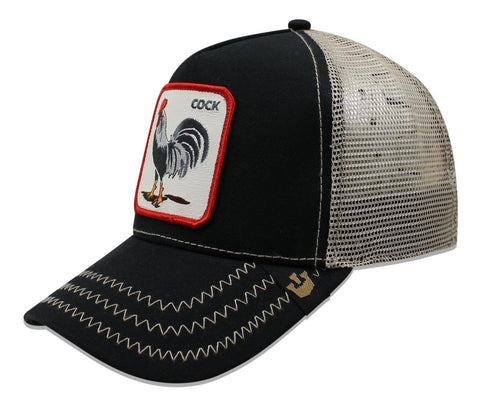 Gorra Goorin Bros Trucker Rooster Cock Negro