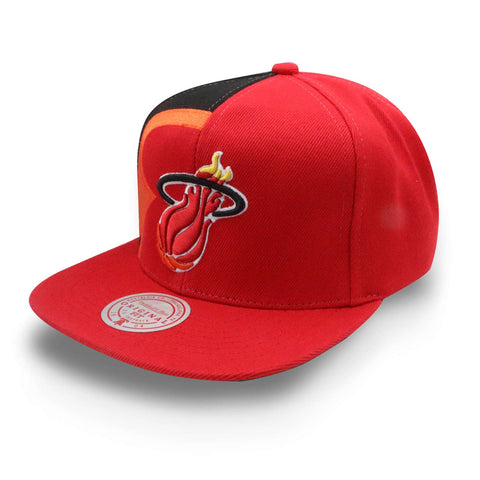 Gorra Mitchell & Ness NBA Retroline Heat Rojo Unitalla