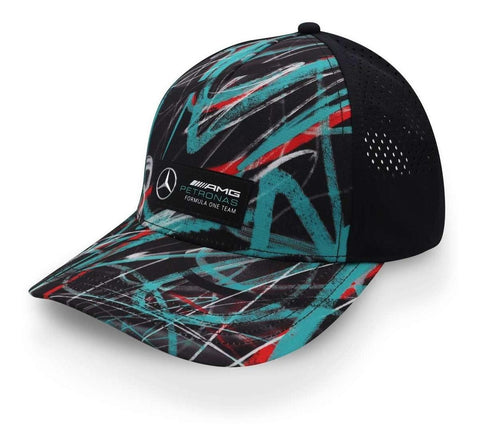 Gorra Mercedes F1 Graffiti Negro Unitalla