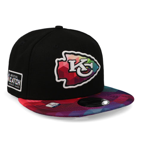 Gorra New Era 9 Fifty NFL Chiefs Crucial Catch 23 Negro Unitalla