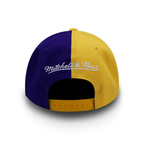 Gorra Mitchell & Ness NBA Split Crown Lakers Amarillo Uni