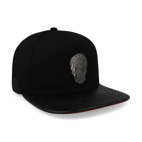 Gorra Cash Only Skull Black Red Visor23 Negro Unitalla