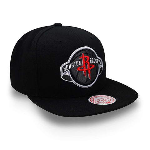 Gorra Mitchell & Ness NBA Core Basic Rockets Negro Uni