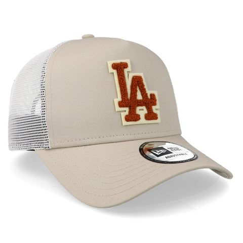 Gorra New Era 9 Forty MLB Dodgers Boucle Trucker Beige Unitalla