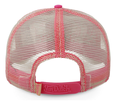 Gorra Von Dutch Hotpink And Cream Trucker Hot Rosa Unitalla