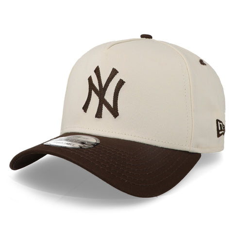 Gorra New Era 9 Forty MLB Yankees Q124 Winecork Beige Unitalla