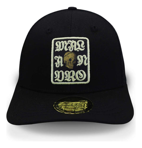 Gorra Malandro Gothic Skull Negro Unitalla