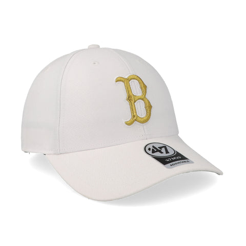Gorra '47 MLB Red Sox Metallic MVP Blanco Unitalla