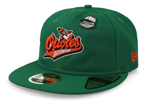 Gorra New Era 59 Fifty MLB Orioles Cooperstown Pin Negro Cerrada