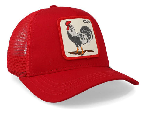 Gorra Goorin Bros 101-0996 Rooster Trucker Rojo Unitalla