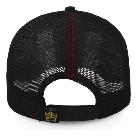 Gorra All In Chavez Golden Negra Trucker Unitalla