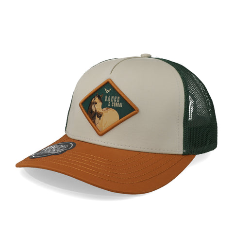 Gorra Ranch & Corral Equus Bayo Natural/Café Unitalla