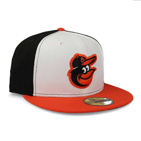 Gorra New Era 59 Fifty MLB Orioles Home Blanco/Naranja