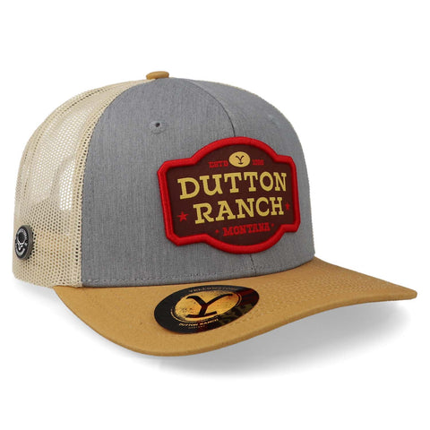 Gorra Ranch & Corral Yellowstone 08 Yw08 Gris Unitalla