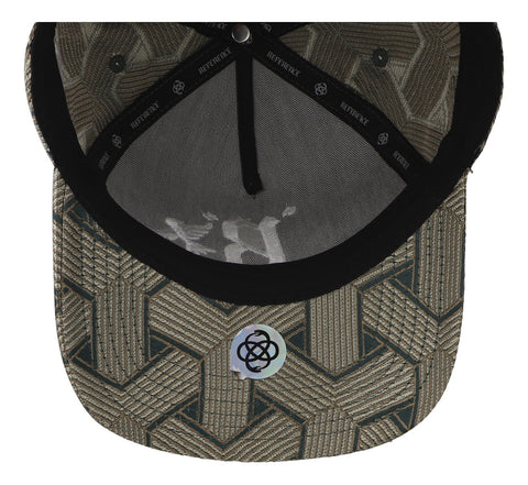 Gorra Reference Luxe Geometric Ref426 Verde Unitalla