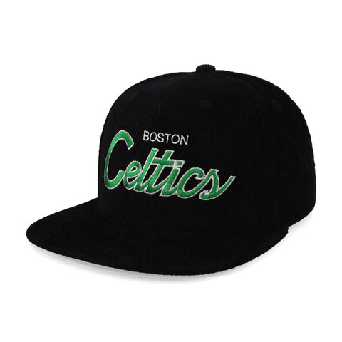Gorra Mitchell & Ness NBA Cord Script Snap Celtics Negro Uni