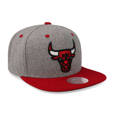 Gorra Mitchell & Ness NBA Melton Patch Snap Bulls Gris Uni
