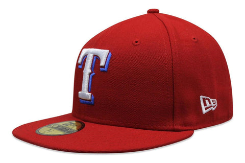 Gorra New Era 59 Fifty MLB Rangers Game Rojo Cerrada