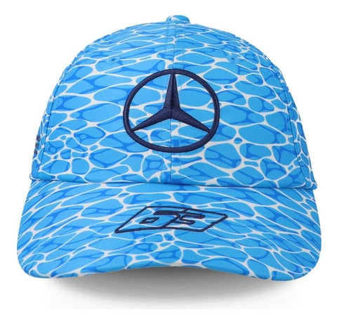 Gorra Mercedes Benz 23 George Russell No Diving Azul Cielo U
