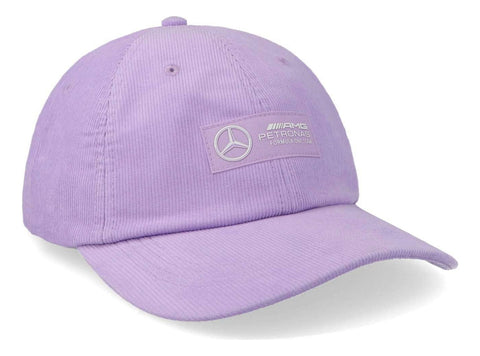 Gorra Mercedes F1 Fw Retro Cord Lila Unitalla