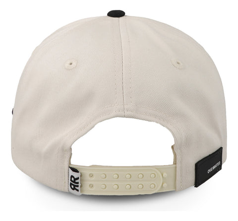 Gorra Overrated Los Ángeles Crema Morada Beige Unitalla