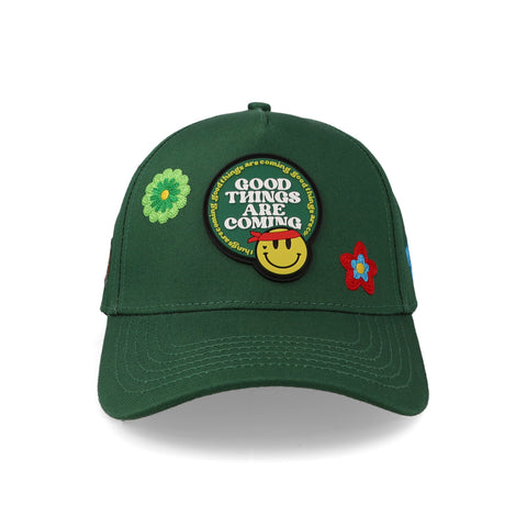 Gorra Problematic Chiquete Good Things Curve Verde Unitalla