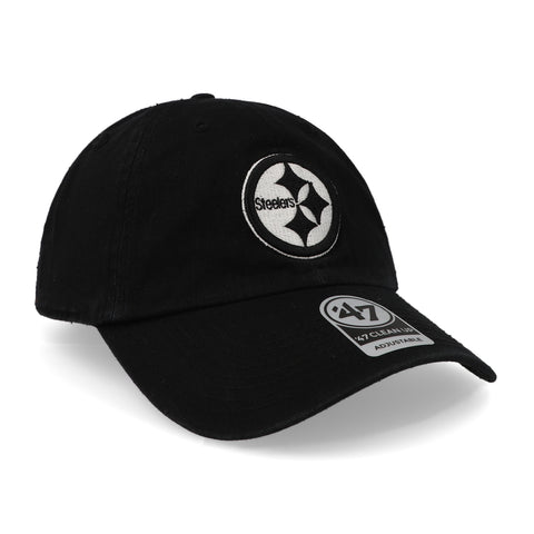 Gorra '47 NFL Steelers Clean Up Negro Unitalla