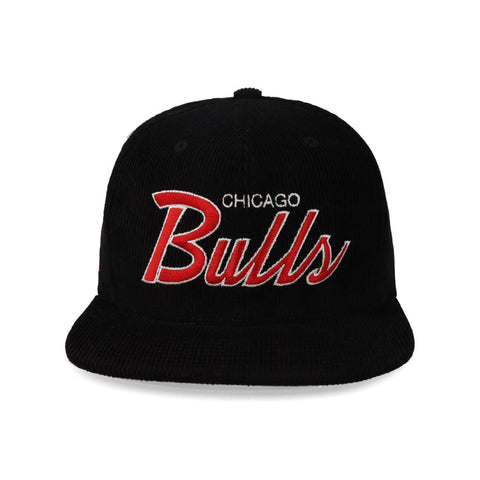 Gorra Mitchell & Ness NBA Cord Script Snap Hwc Bulls Negro