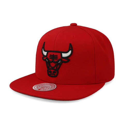 Gorra Mitchell & Ness NBA Team Ground Snapback Bulls Rojo