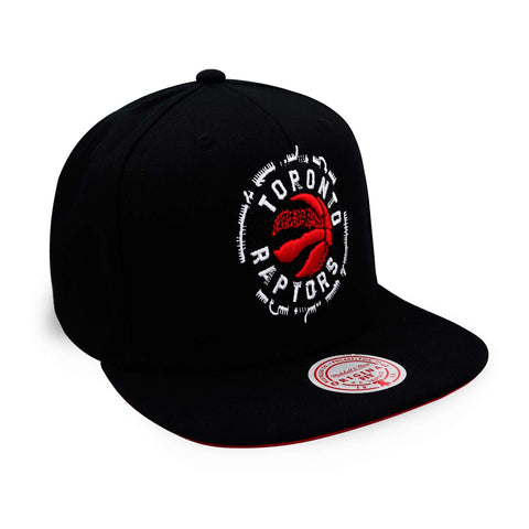 Gorra Mitchell & Ness NBA Embroidery Glitch Raptors Negro