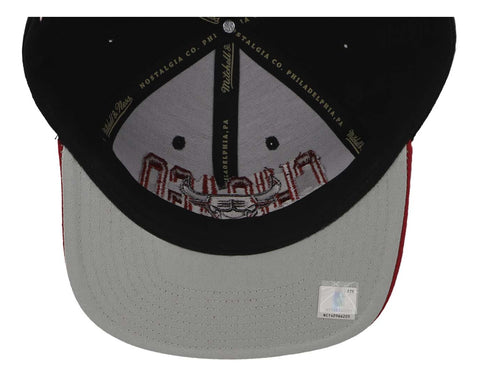 Gorra Mitchell & Ness Nba Cross Check Snapback Bulls Negro U